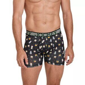 Jockey Stretch Staycool Active Holiday Merry Cocktails Boxer Brief - XXL
